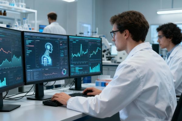 Data-analyse (AI-gegenereerd beeld)