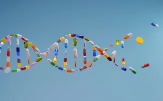 DNA shaped pills